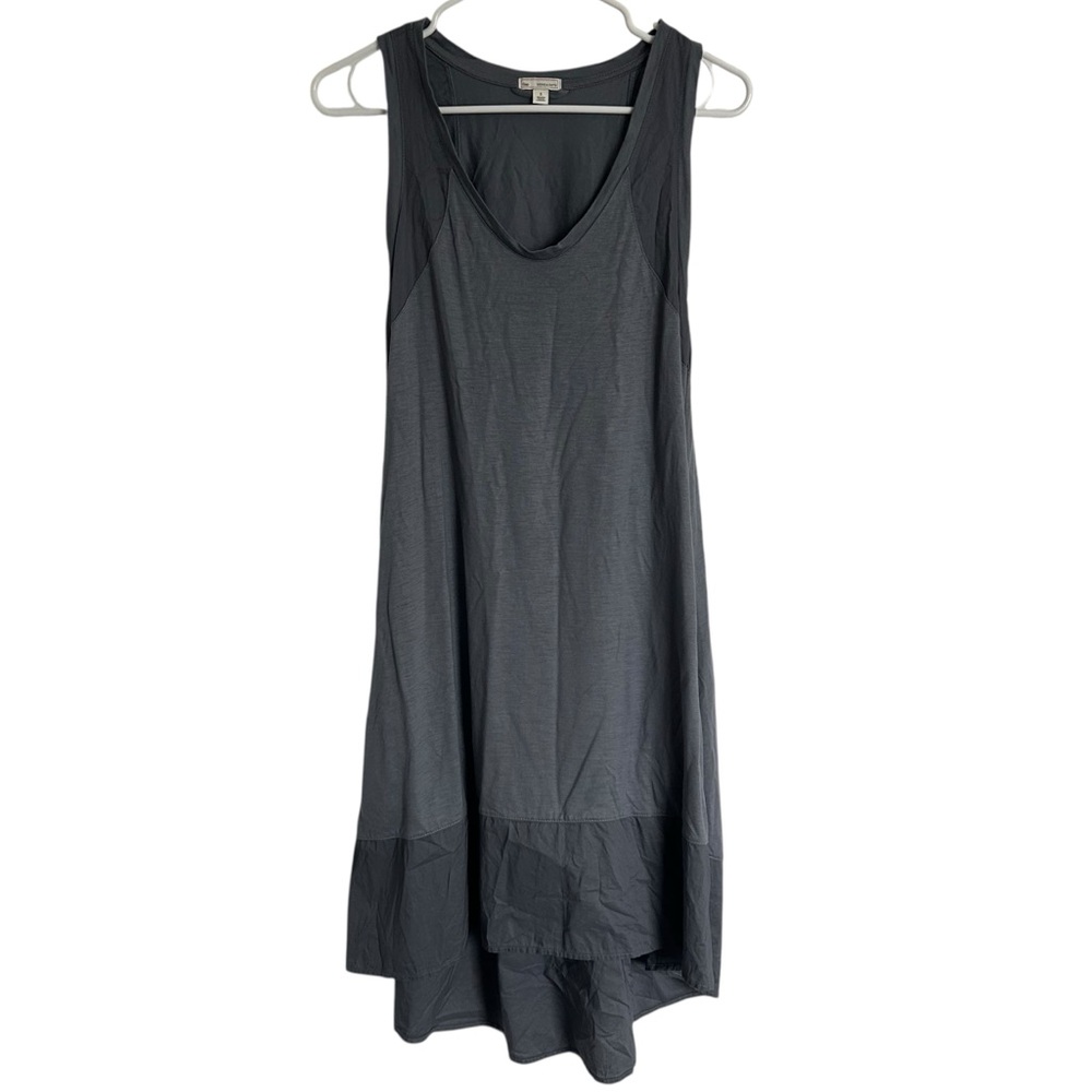 GAP Woven Mixed Media Gray Sleeveless Dress Size Small